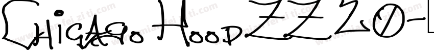 Chicago HoodZZ 20字体转换